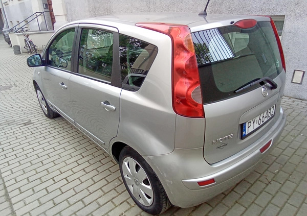 Nissan Note cena 7999 przebieg: 243800, rok produkcji 2007 z Poznań małe 172